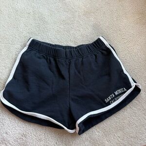 Brandy Melville navy and white athletic shorts
